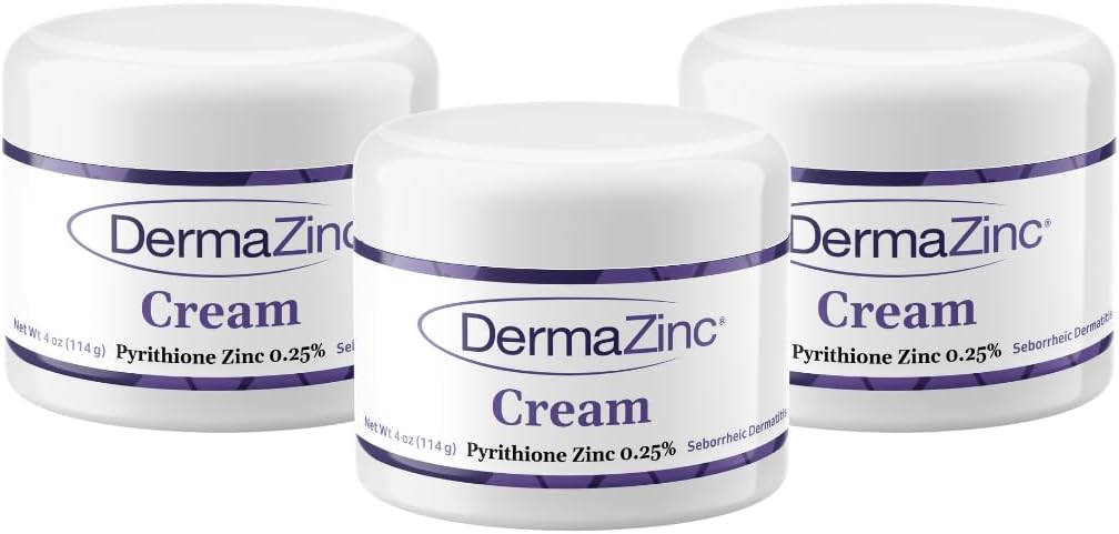 DermaZinc Therapy Cream, Cynk Cream for Skin, SkinDisorder ReliefCream for łuszczyca, zapalenie skóry, wyprysk i inne stany skóry (3 opakowania)