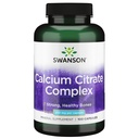 Swanson Wapnia Citrate Complex Bone Muscle Nerve Health Blood Pressure Supplement Mineral Supplement 250 mg Wapnia (z cytrynianu i karbonianu) 100 Kapsułki