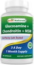 Najlepsi Naturałowie, Glukozamina Chondroitin suplementy MSM, 2600 mg na jedną porcję, 90 kapsułek (90 liczenie (opakowanie po 1))