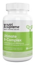 Nutri Supreme Ultimate B Complex, Wysoce Absrobowalne Esential B Witaminy z metylofolianem do wspierania funkcji układu nerwowego, 60 Kapsułki
