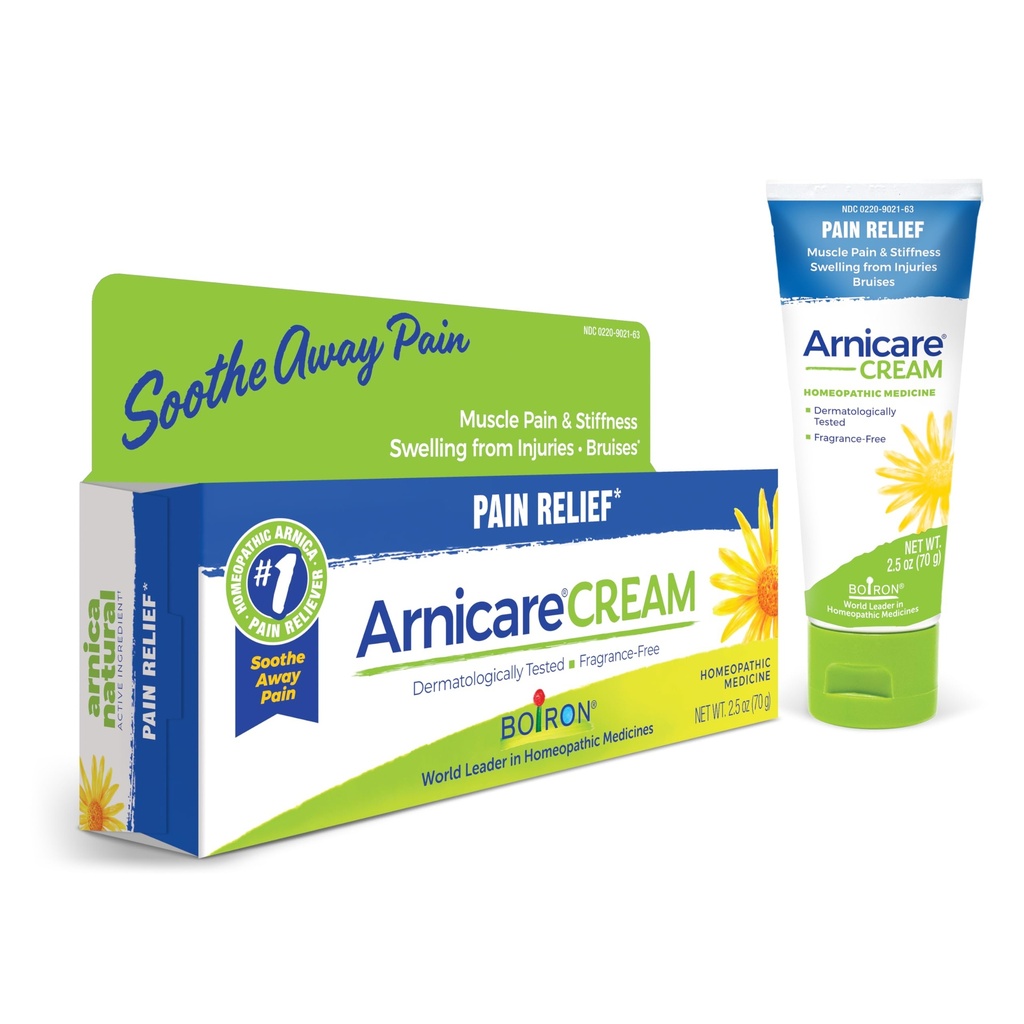 Boiron Arnicare Cream for Joint Pain, Muscle Pain, Obrzęki, Ból, Sztywność i Siniaki - Szybkie Absorbowanie i Wolne Fragrance- 2.5 oz