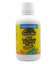 Płynny cytrynian wapniowy 1000mg z D3 16 fl oz Ciekłe borówki