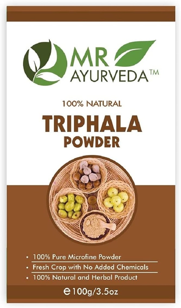 11 Strefa 100 Czysty proszek Triphala 124; Triphala proszek do skóry 124; Triphala proszek organiczny 124; Triphala proszek do włosów 124; Triphala proszek do włosów 124; Triphala proszek do twarzy 124; brak dodawanych substancji chemicznych, 100 gramów