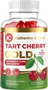 Katherine & Clark Tart Cherry Gold Montmorency Gummies - Tart Cherry Extract Gummies z selera selera - Promotes Healthy Acid Levels to Support Joint Relief - Vegan Made in The USA - 60 Count