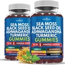 Sea Moss Gummies, Sea Moss, Black Seed, Ashwagandha, Turmeric, Manuka Honey, ACV, Dandelion, Black Pepper, Burdock, Bladderwrack, Wegan - 120 Hrabia