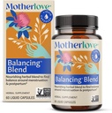 Mieszanka matczyna do balansowania (60 płynnych czapek) Suplement ziołowy na okres & Postpartum Hormonal Health - Nie-GMO, Zioła organiczne, Wegan, Kosher
