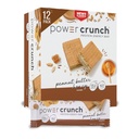 Power Crunch Protein Bary Wafer, Wysokie Przekąski Protein z pysznym smakiem, Masło orzechowe Miód, 1.4 Ounce (12 Count)