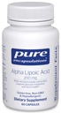 Pure Encapsulations Alpha Lipoic Acid 200 mg - 200mg ALA - Liver & Antioksydant Support * - for Nerve Health & Carb Metabolizm - Vegan & Non-GMO Supplement - 60 kapsułki