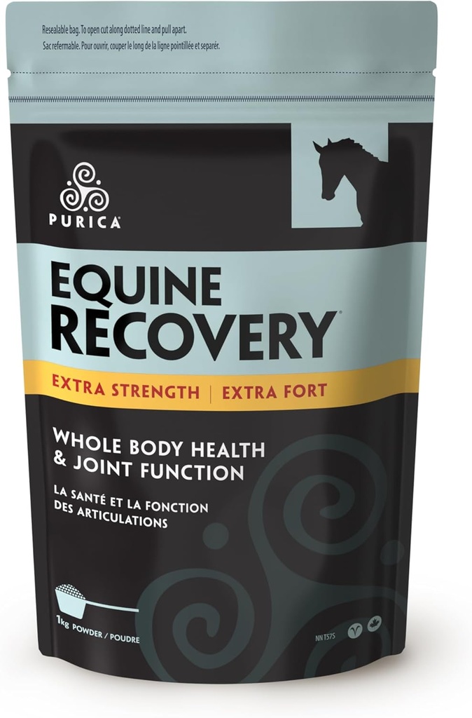 PURICA Kwas hialuronowy - Koń Joint Support Supplement with Glucozamine, MSM Powder, Betaine, Magnez, Witamina C i E - Green Tea and Grape Seed Extract - Konie Dostawy i Potrawy