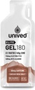 Unived Elite Gel 180-2: 1 Stosunek prostych i złożonych węglowodanów z Beta Alanine & Esential Electrolytes - dla Endurance Sports Runners & rowerzystów -180kcal - Cocoa Sea Salt - 50mg Caetine - Opakowanie 6