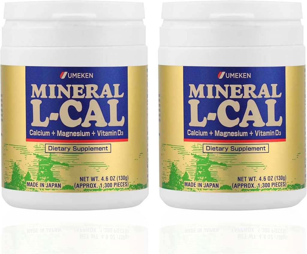 Mineral L- Cal Wapń z witaminą D3, 4 Miesiące dostaw, Rozpuszczalny w wodzie Ball Format z magnezu i minerałów, Szybkie Absorbowanie wapnia Magnezu suplement D3, 130g Każdy z 2