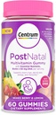 Centrum Postnatalne Gummeje wielowarstwowe z Biotyną i DHA, Mieszane Jagody i Lemon Flavors - 60 Count, 30 Day Supply