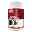 Liposomal Fe Żelazo Suplement dla kobiet, 65 mg Żelaza Suplement z kwasem foliowym i witaminą B12 dla mężczyzn, Codzienne wsparcie krwi i energii dla dorosłych Niedobór żelaza 60 Softgels (1 butelka)