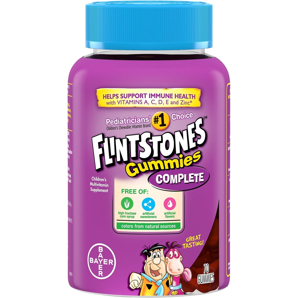 Flintstones Kompletne Gummie Multiwitaminowe dla dzieci, 70 Hrabia