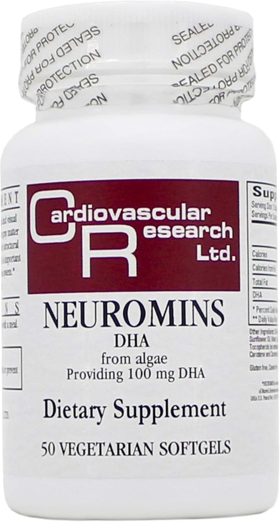 Neuromins 100 mg (DHA) 50 kapsułki - 3 opakowania - składniki ekologiczne / badania układu sercowo- naczyniowego
