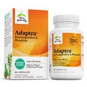 Terry Natural Adaptra - Suplement do Wsparcia Zdrowia Nadnerczy - Suplement Ashwagandha z Rhodiola Rosea Extract - Suplement ziołowy do Wsparcia Energii i Koncentracji - 60 Kapsułki