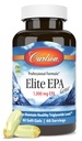 Carlson - Elite EPA Gems, 1000 mg EPA Fish Oil, Wild- Caught, Norweski suplement do oleju rybnego, zrównoważony sourced, Pomaga utrzymać zdrowe poziomy triglicerydów, 60 Softgels