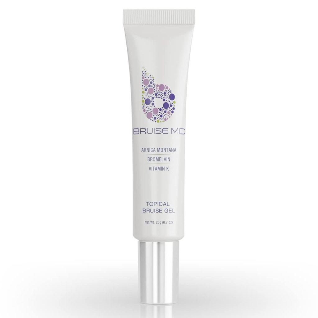 Tematyczny żel do powstawania siniaków i obrzęków, 20% Arnica, Bromelain, 2% tlenek witaminy K, 20g (0,7 fl oz) - zaawansowana, skoncentrowana formuła leczenia siniaków