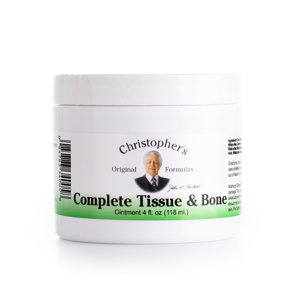 Oryginalne wzory Christophera Kompletna tkanka & Ointment kości, Herbal Topical for Muscle & Joint Support, 4 fl oz