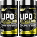 Nutrex Research Lipo6 Black Intense Ultra Koncentrat Termogeniczne spalanie tłuszczu brzusznego dla mężczyzn i kobiet 124; Dieta suplement odchudzania i Apetite Supressant 124; Opakowanie 2