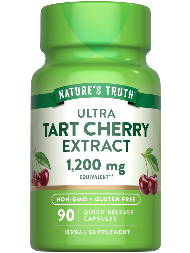 Nature 's Truth Tart Cherry Extract Kapsułki 124; 1200 mg 124; 90 Hrabia 124; Non-GMO & Gluten