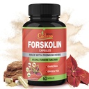 Forskolina Suplementy Kapsułki z kurkumina kurkumina, Arjuna, Garcinia Cambogia, Zielona herbata - 60 Kapsułki