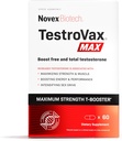 Novex Biotech TestroVax MAX - Daily Testosteron Multivitamin - Dietetyczne Suplementy do Wzmacniania Testosteronu i Zwiększenie mocy, 60 Ct