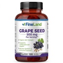 FineLand Grape Seed Extract 50: 1 - 25,000 mg ekwiwalent kapsułki - 120 kapsułki wegańskie - Bogate w przeciwutleniacze 124; Serce, Immune & Circulation Support - Non-GMO Xi124; Made in USA