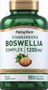 Piping Rock Boswellia Extract Kapsułki 124; 180 Hrabia 124; Herbal Supplement Supplement 124; Standaryzowany kompleks 124; Non-GMO, Gluten Free