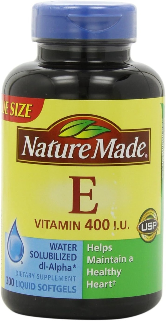 Nature Made Witamina E 400IU, 300 Softgels