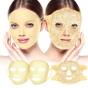 Face Ice Pack i 2 opakowania Silikon Maska twarz Pokrywa, pełne maski zamrożone twarzy Gorące zimno twarzy kompresji Realisable pielęgnacji skóry Zestaw dla kobiet dla puffiness Obrzęk ulgi piękna Spa Essentials