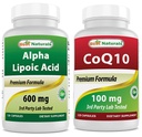 Najlepsi naturalni kwas lipidowy alfa 600 mg & COQ10 100 mg