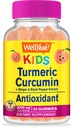 WellYeah Kurkumina z Gummies Black Pepper dla dzieci - Naturalne wsparcie immunologiczne, Joint and Muscle Health, Digestive Health, and Brain Function - Non-GMO, Wegan, Gluten- Free - 60 Count