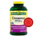 Spring Valley Cynamon Dietetyczny Suplement, 1000 mg, 400 Count + STS Sticker.