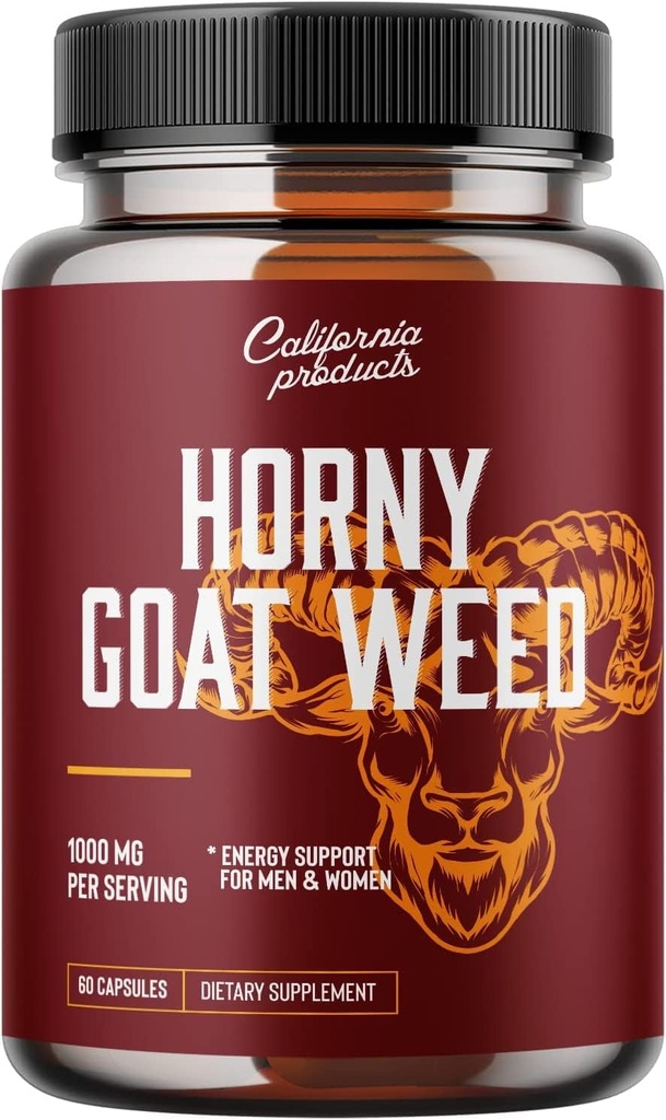 Horny Kozioł Weed Complex z 1000 mg Horny Goat Weed Extract i Extra Siła Tongkat Ali Root Powder Natural Maca Root Extract Maca Root Powder