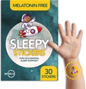 AVEELA Sleepy Stickers Melatonin Free for Kids and Adult (30 Pack) Sen Patches for Kids, Natural & Sugar Free.