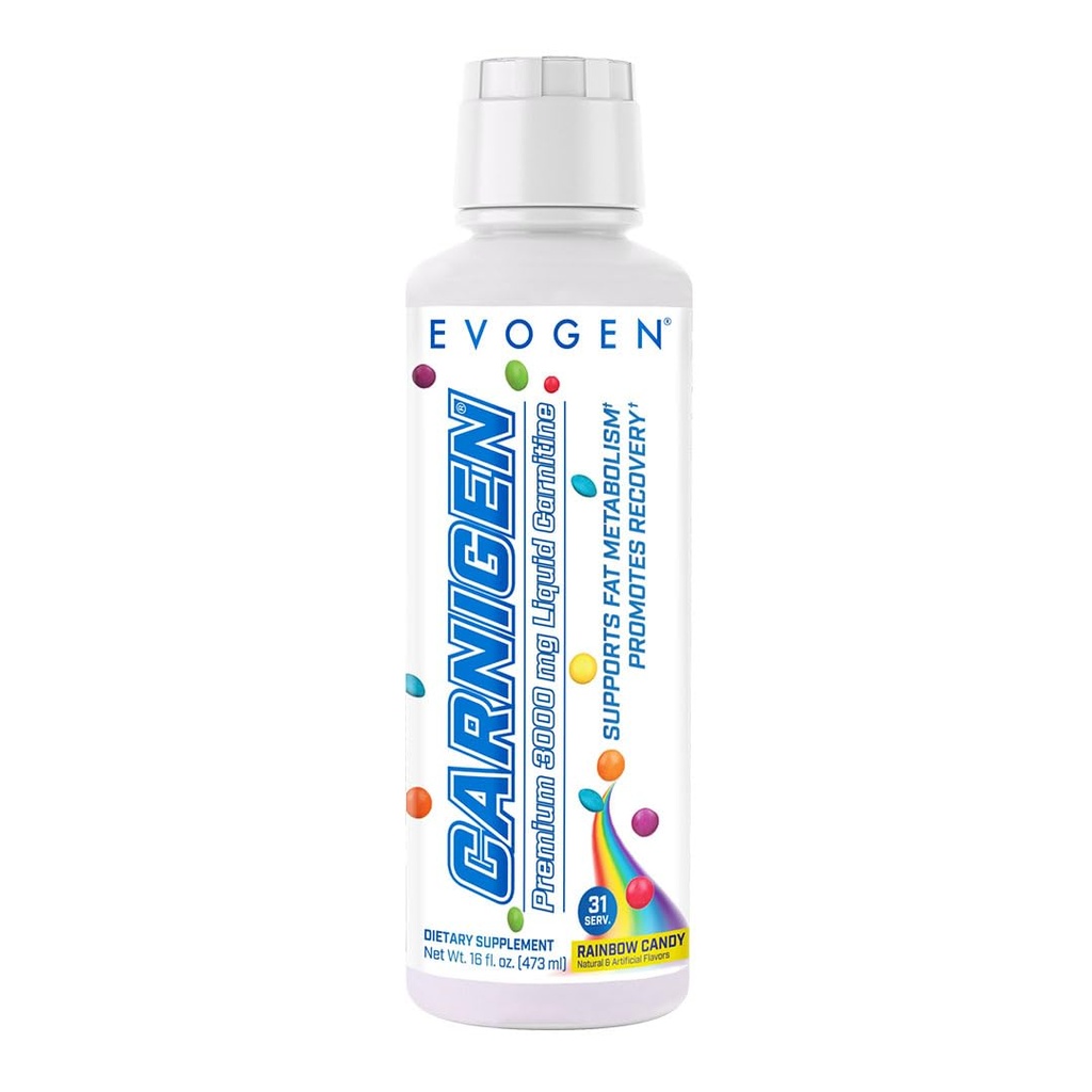 Evogen Carnigen Premium L Carnitine Liquid - L Carnitine 3000 Supplement Evaluation 124; L Carnitine Supplement for Fat Metabolizm & Recovery Evaluation 124; Acetyl L- Carnitine Evaluation 124; Caitlin Free Evaluation 124; Rainbow Candy Evaluation 124; 31 Servings