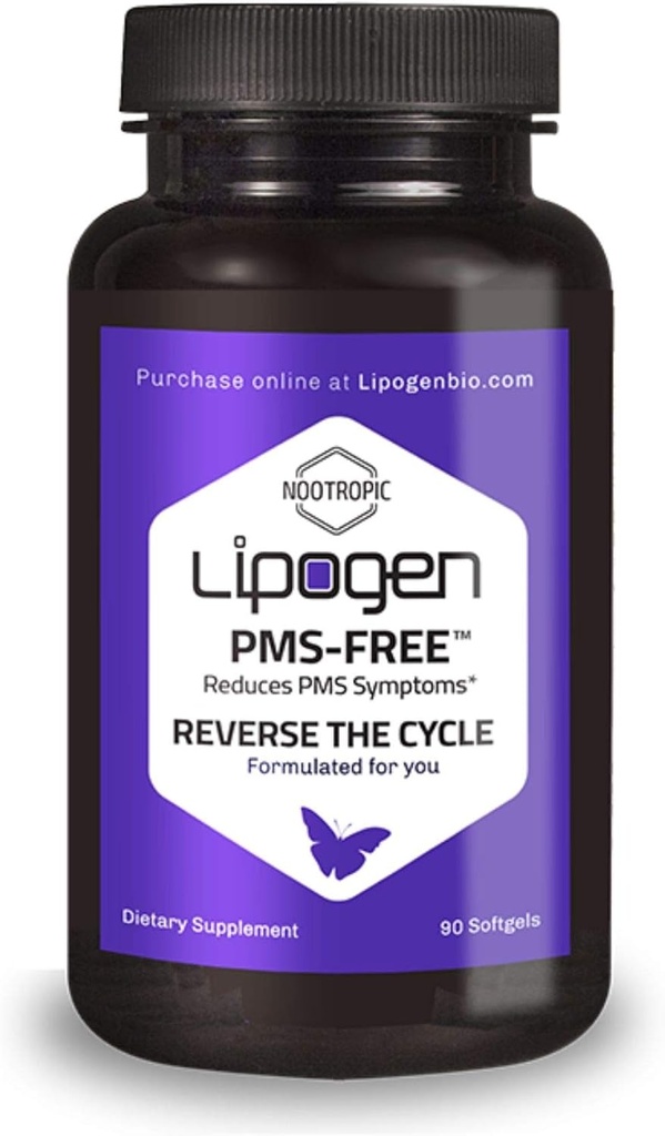Ulga PMS 124; Pozytywny wpływ witamin na PMS, nastroje, stres i hormony Równowaga 124; fosfatydyloseryna i kwas fosforowy 124; Suplement wsparcia PMS: 90 softgeli, 30 Days Supply