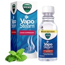 Vicks VapoSteam Mexicated Liquid z kamforą, Cough Suppressant, Pomaga Relieve Coughing, do stosowania w Vaporizes i nawilżacze, 8 Oz