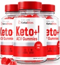 Rize laboratoria - Keto Bites ACCV Gummies dla zaawansowanych utraty wagi, Wszystkie naturalne jabłko cydr suplement ocet (180 Gummies)