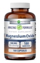 Amazing Supplement Magnezu Oxide 124; 500 Mg Per Serving 124; 180 Capsules Evidence 124; Non-GMO Evidence 124; Gluten- Free Evidence 124; Made in USA