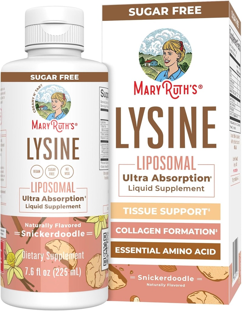 Wegański suplement Lysine przez MaryRuth 124; Ultra Absorpcja 124; Lizyna 500mg 124; Kolagen wsparcie formacji 124; Immune Supplement Supplement Supplement 124; Zdrowie i Wellness 124; Nie GMO 124; Gluten wolny 124; 30 Sługi
