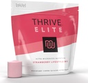 Thrive Elite Protein Shake Hughes 124; Gluten- Free, Mieszanka proteinowa z BCAA, Probiotyki & Enzymy Between 124; 16 Serving - Scoop Serves, Truskawka