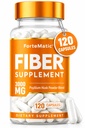 Najbardziej włóknisty suplement 120 Kapsułki Mega dawka 3000mg Mieszanka Pyllium Husk, Aloe Vera, Chia nasion i nasion lnianych Gut Zdrowie, Czystość, Zaparcia