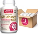 Jarrow Figuras QH- Absorb, 100 mg, Ubichinol Suplement diety dla zdrowej funkcji sercowo-naczyniowej, 120 Softgels, 120 Day Supply, 12 opakowań