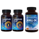 BioEmblem Kurkumina turmerowa z klinicznie zbadanym TurmiPure Antarktycznego Kryla Suplement oleju