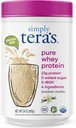 Prosta Tera 's Pure Whey Protein Powder - Grass Fed Vanilla Protein Chey Powder, Czysty, Made Without Sztuczne Sweeteners, Non-GMO, Kosher, rBGH- Free, Soy- Free - 24 Oz