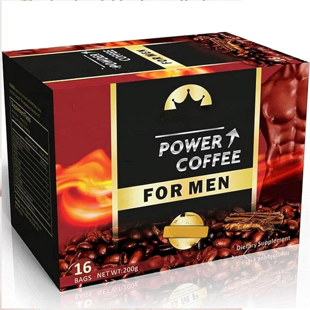 Power Coffee for Men- African Coffee Powder for Man, The Secret To Strong Men (1- box)
