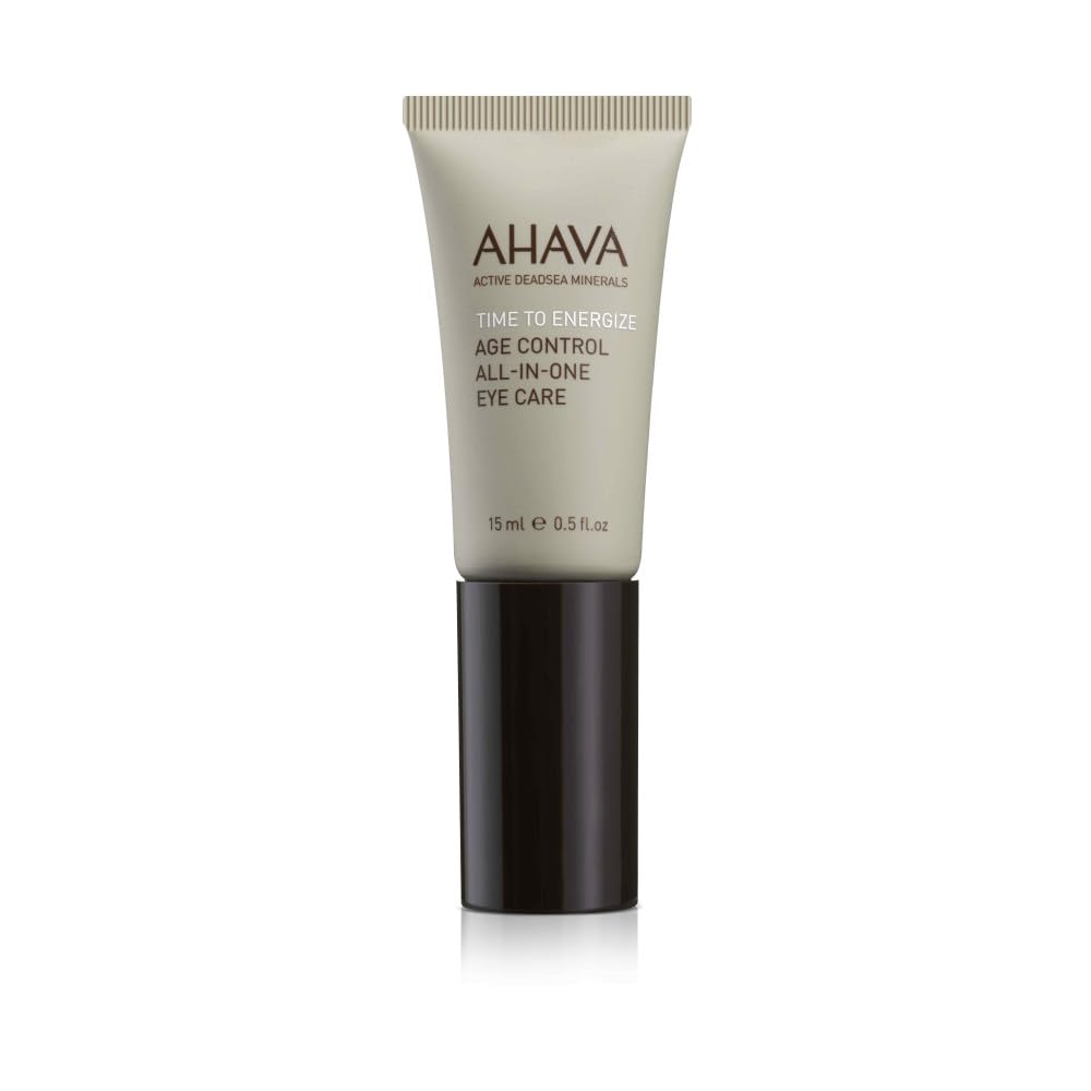 AHAVA Czas na pobudzenie męskiej kontroli wieku all- in- One Eye Care - Odświeżanie i Hydrating żel do gładkiego obszaru Undereye, Reduce Dark Circles, z Osmoter, Aloe Vera, Kofeina, Peptides & G- Force, 0.5 Fl.Oz